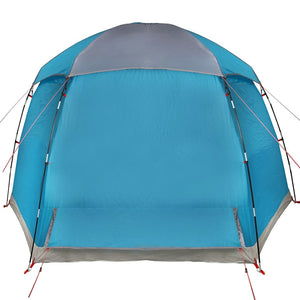 Family Tent Igloo 6-Person Blue Waterproof