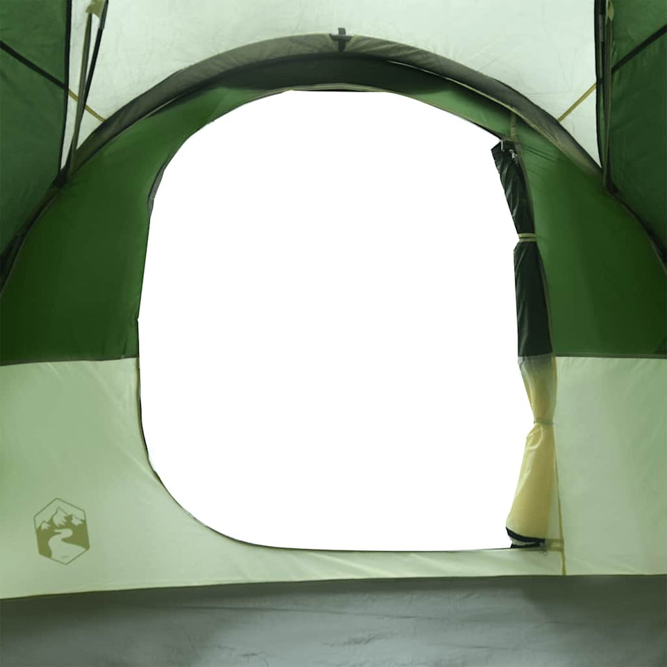 Family Tent Tunnel 6-Person Green Waterproof