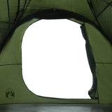 Family Tent Tunnel 6-Person Olive Green Waterproof