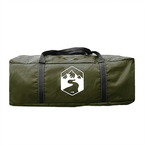 Family Tent Tunnel 6-Person Olive Green Waterproof