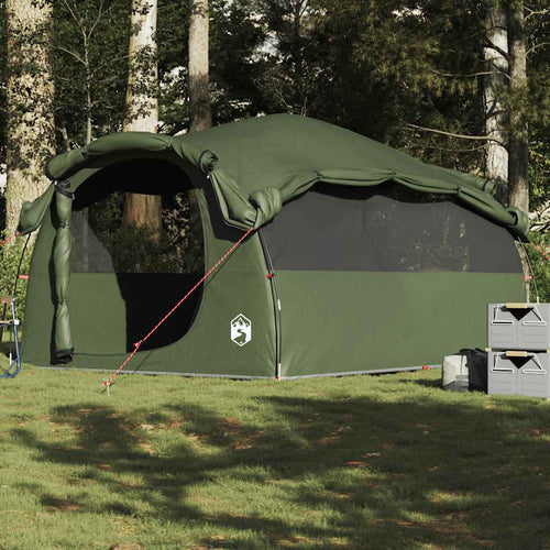 Family Tent Tunnel 6-Person Olive Green Waterproof