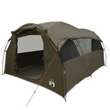 Family Tent Tunnel 6-Person Brown Waterproof