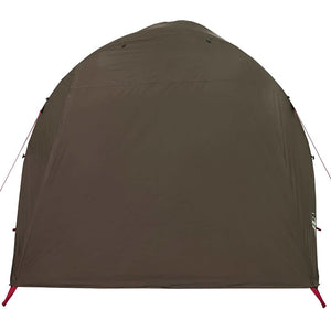 Family Tent Tunnel 6-Person Brown Waterproof