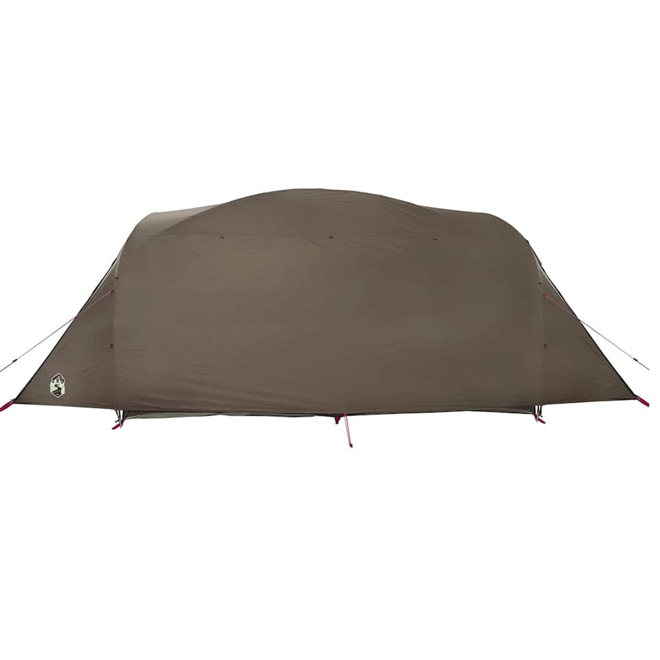 Family Tent Tunnel 6-Person Brown Waterproof