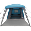 Camping Tent with Porch Dome 5-Person Blue Waterproof