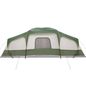 Family Tent with Porch Dome 9-Person Green Waterproof