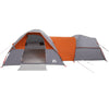 Camping Tent 5-Person Grey and Orange Waterproof