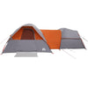 Camping Tent 5-Person Grey and Orange Waterproof