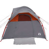 Camping Tent 5-Person Grey and Orange Waterproof