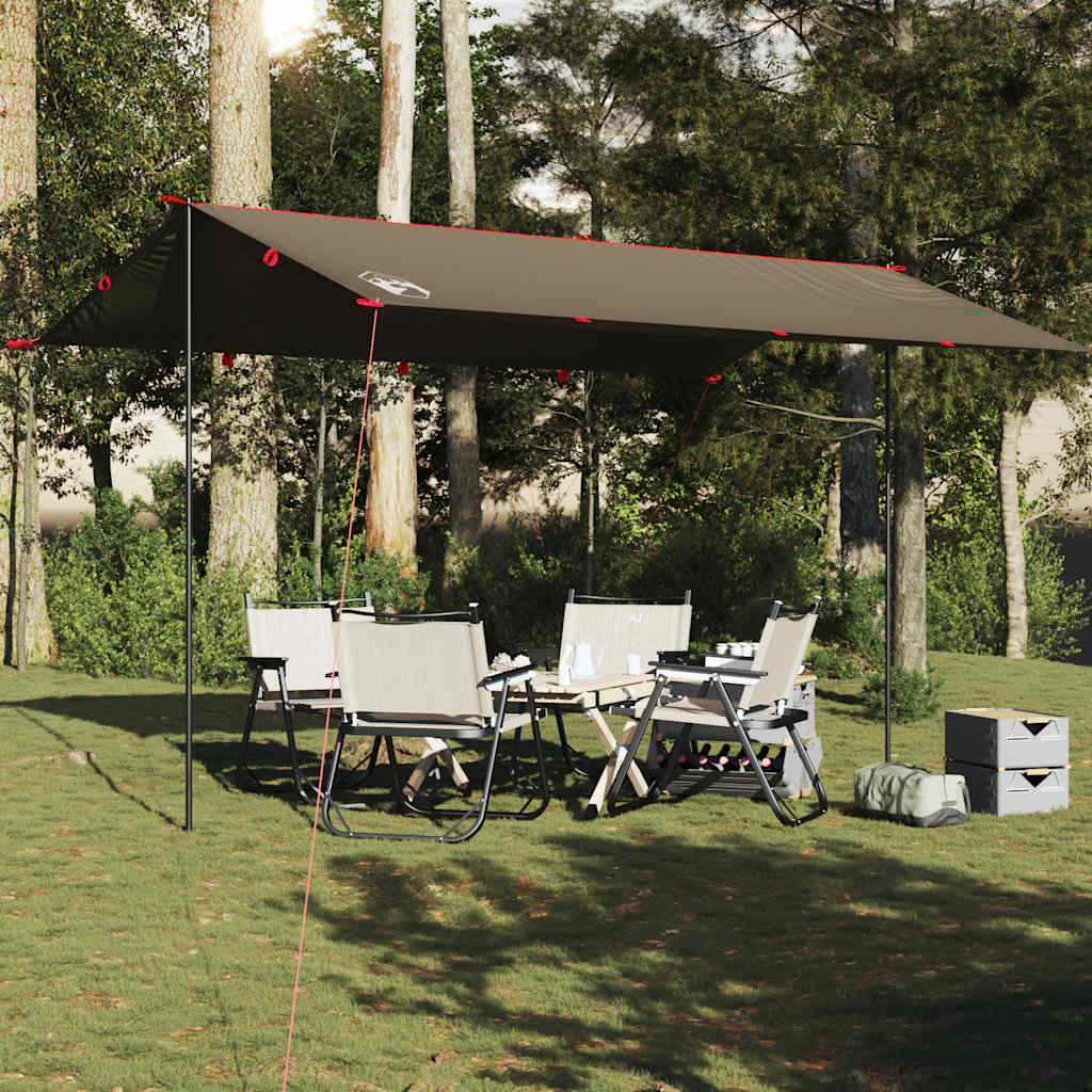 Camping Tarp Brown 506x306 cm Waterproof