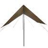 Camping Tarp Brown 438x376x212 cm Waterproof