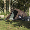 Camping Tent Tunnel 3-Person Brown Waterproof