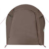Camping Tent Tunnel 2-Person Brown Waterproof