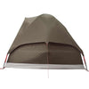 Camping Tent Dome 4-Person Brown Waterproof