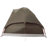 Family Tent Dome 6-Person Brown Waterproof