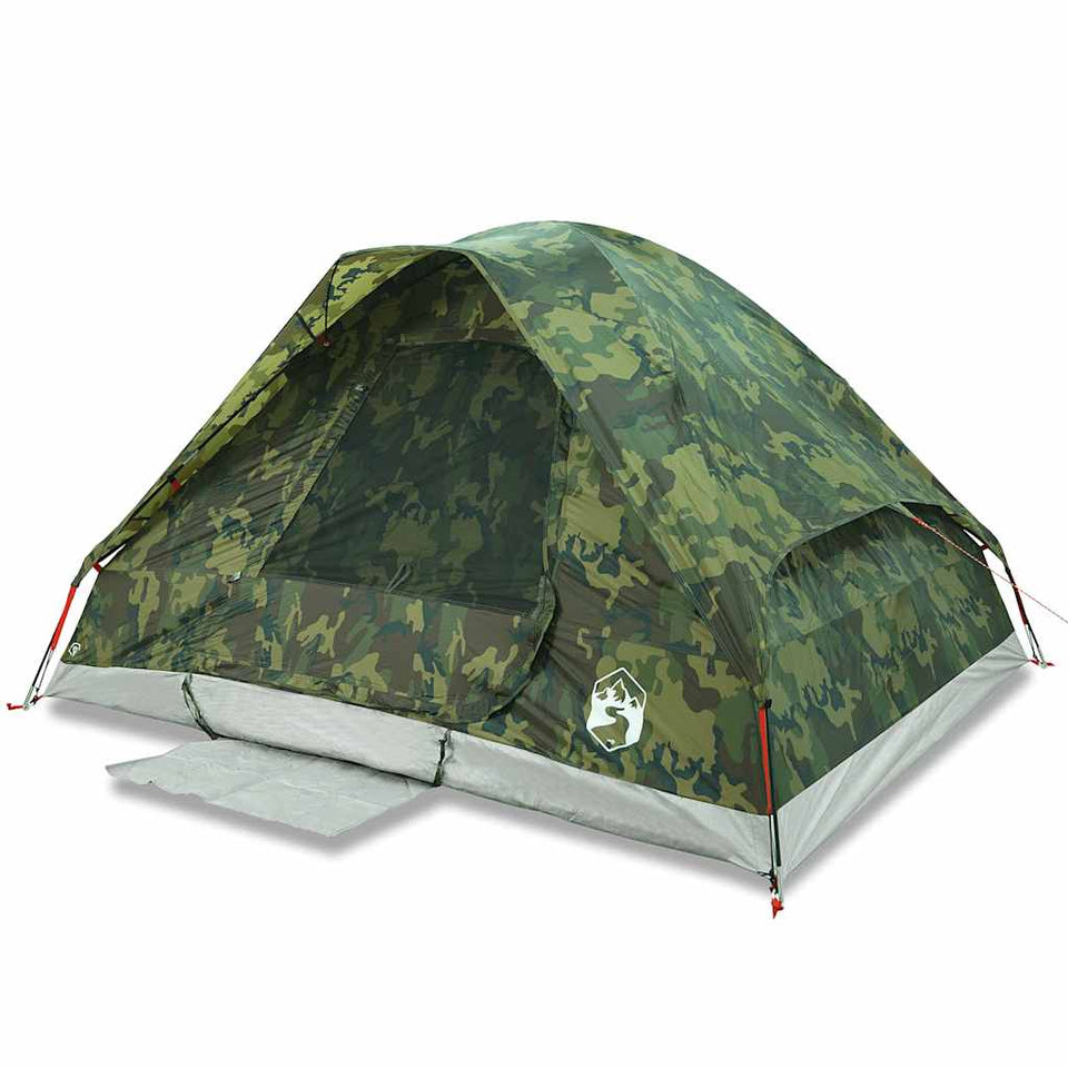 Family Tent Dome 6-Person Camouflage Waterproof