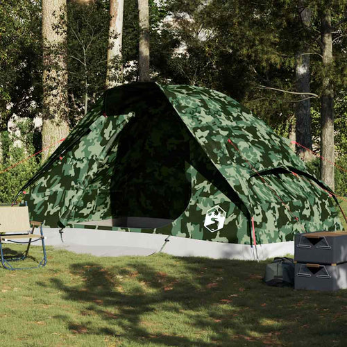 Family Tent Dome 6-Person Camouflage Waterproof