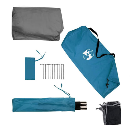 Camping Windbreak Blue 510x153 cm Waterproof