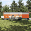 Camping Windbreak Grey and Orange 510x153 cm Waterproof
