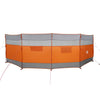 Camping Windbreak Grey and Orange 510x153 cm Waterproof