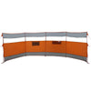 Camping Windbreak Grey and Orange 510x153 cm Waterproof