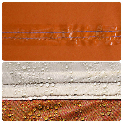 Camping Windbreak Grey and Orange 510x153 cm Waterproof