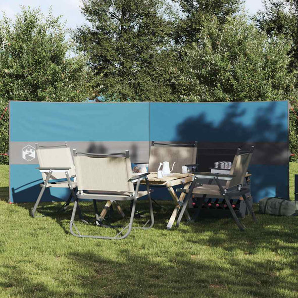 Camping Windbreak Blue 344x120 cm Waterproof