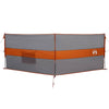 Camping Windbreak Grey and Orange 344x120 cm Waterproof