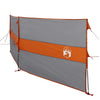 Camping Windbreak Grey and Orange 344x120 cm Waterproof