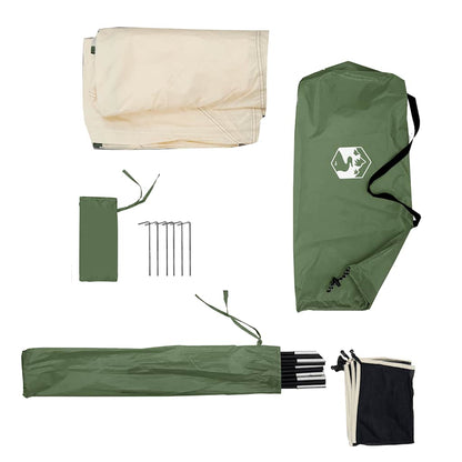 Camping Windbreak Green 340x130 cm Waterproof