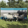 Camping Windbreak Blue 340x130 cm Waterproof