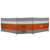 Camping Windbreak Grey and Orange 508x130 cm Waterproof