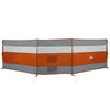 Camping Windbreak Grey and Orange 508x130 cm Waterproof