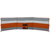 Camping Windbreak Grey and Orange 508x130 cm Waterproof