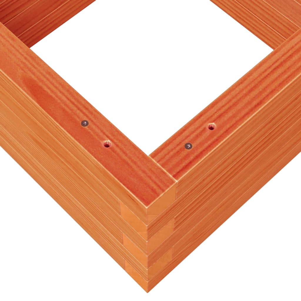 Garden Planter Wax Brown 40x40x23 cm Solid Wood Pine