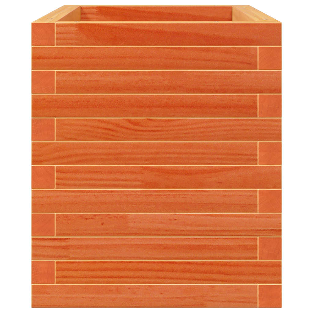 Garden Planter Wax Brown 70x40x45.5 cm Solid Wood Pine