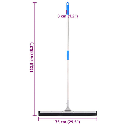  Floor Squeegee 75x122.5 cm Steel and Rubber