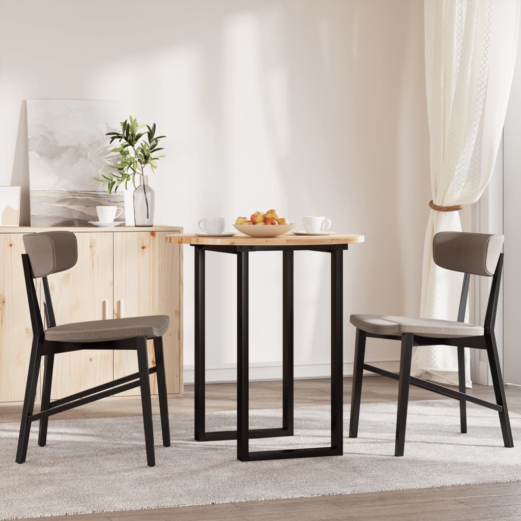 Table Top Round Ø70x2 cm Solid Wood Acacia