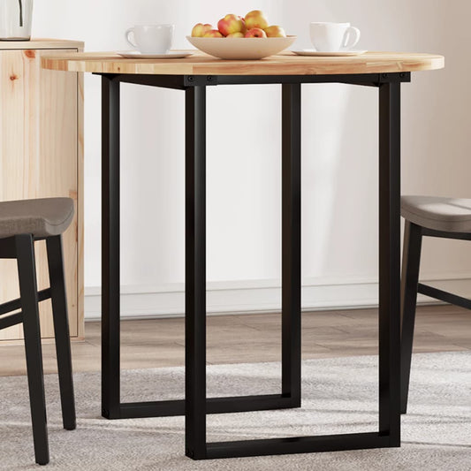 Table Top Round Ø80x2 cm Solid Wood Acacia