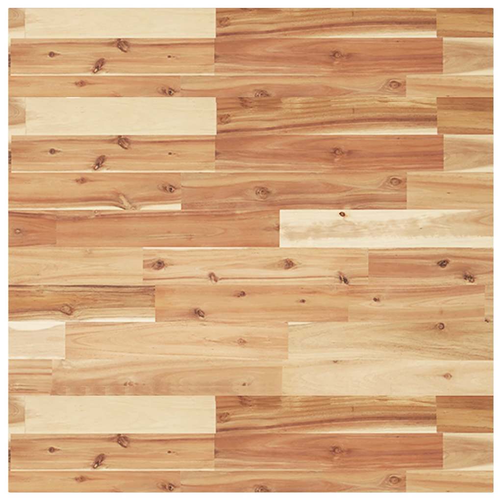 Table Top Square 70x70x2 cm Solid Wood Acacia