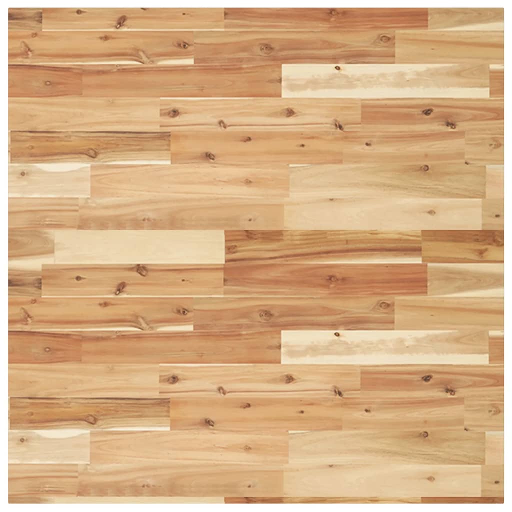 Table Top Square 80x80x2 cm Solid Wood Acacia