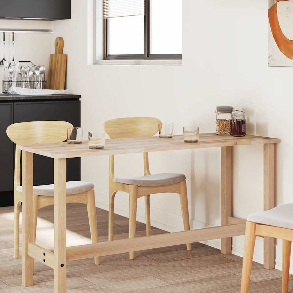 Table Top Rectangular 140x50x2 cm Solid Wood Acacia
