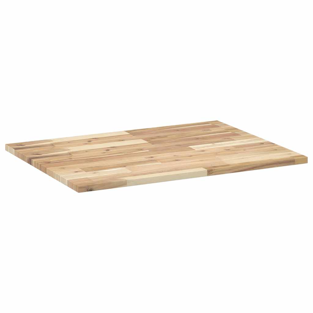 Table Top Rectangular 100x60x2 cm Solid Wood Acacia