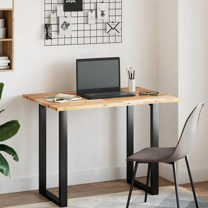 Table Top Rectangular 80x70x2 cm Solid Wood Acacia