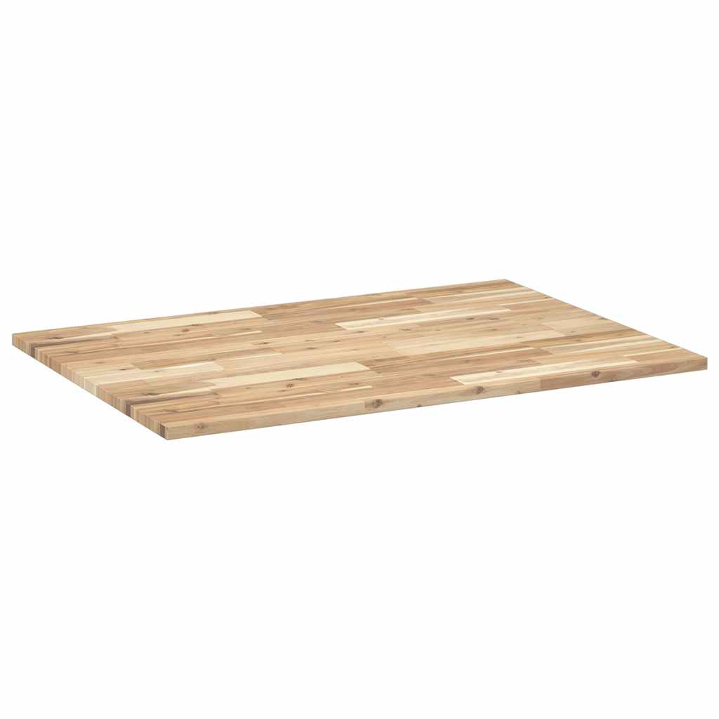Table Top Rectangular 80x70x2 cm Solid Wood Acacia