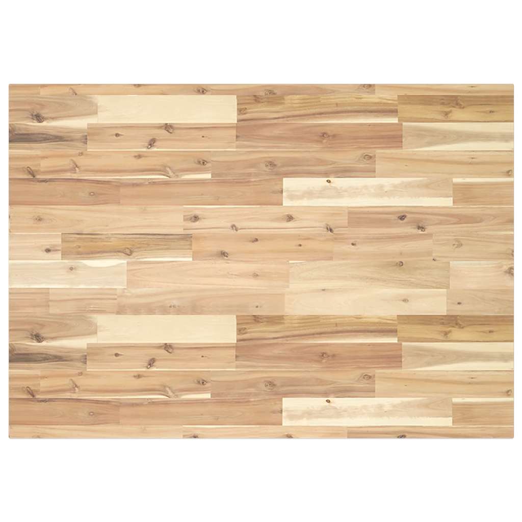 Table Top Rectangular 100x70x2 cm Solid Wood Acacia