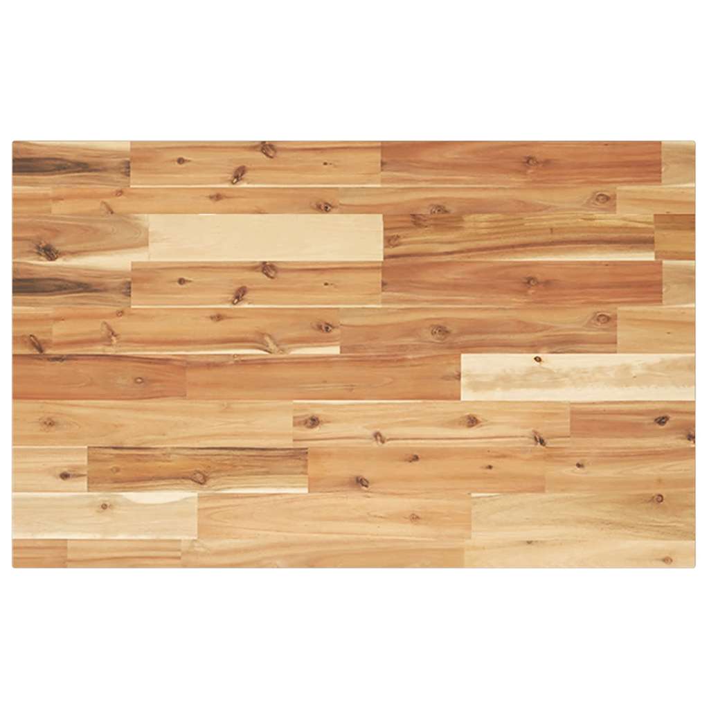 Table Top Rectangular 100x50x2 cm Solid Wood Acacia