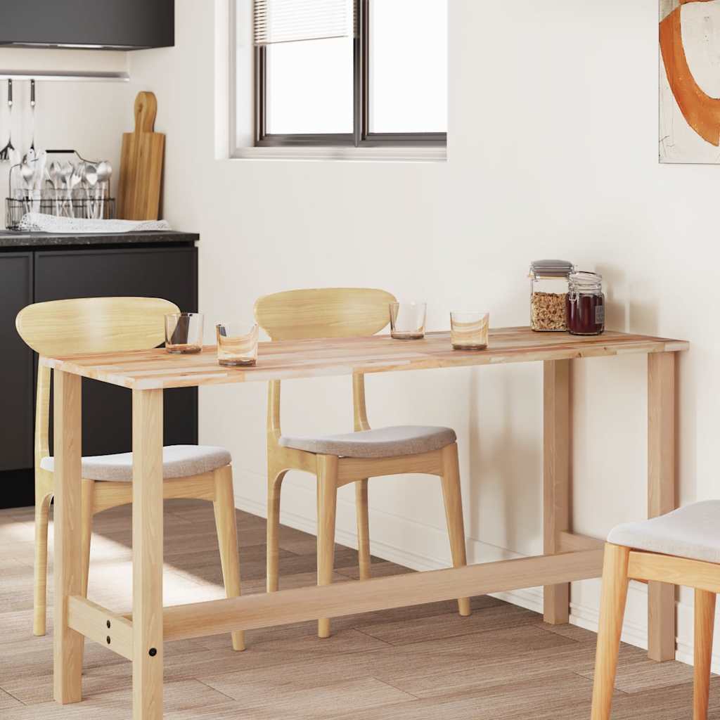 Table Top Rectangular 140x50x2 cm Solid Wood Acacia