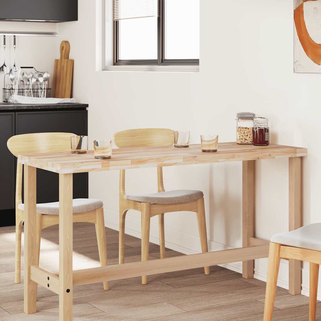 Table Top Rectangular 140x60x4 cm Solid Wood Acacia