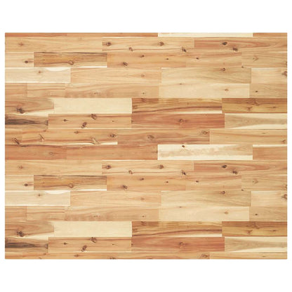 Table Top Rectangular 100x80x4 cm Solid Wood Acacia